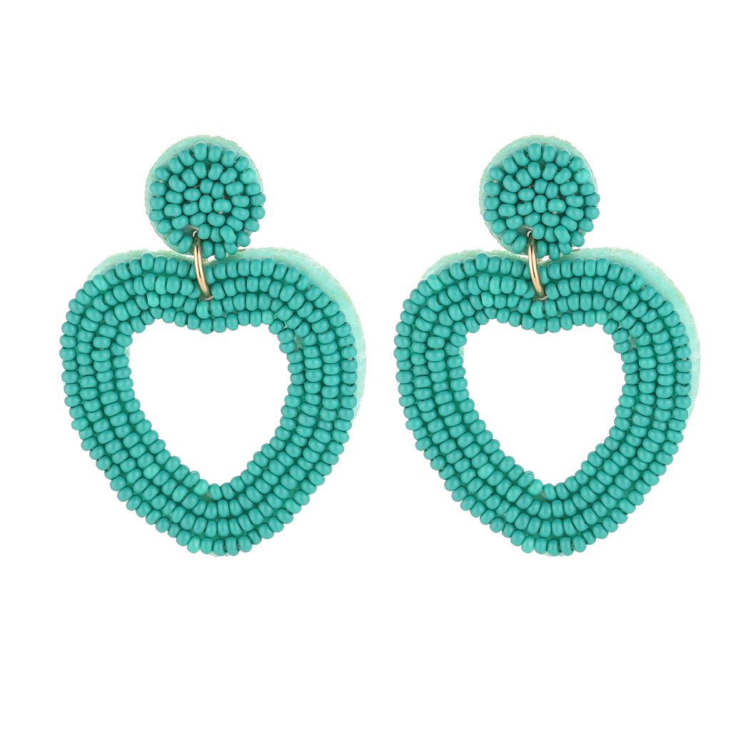 oorbellen-handgemaakt-heart-beads-groen-turkoois-handgemaakte-sieraden-kralen-hangers-fashion-sieraden-musthaves-thefashionlabel