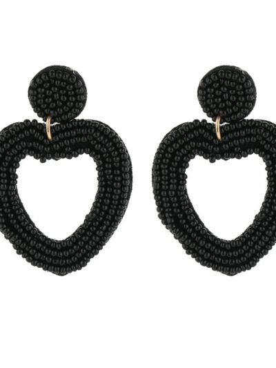 oorbellen-handgemaakt-heart-beads-zwart-handgemaakte-sieraden-kralen-hangers-fashion-sieraden-musthaves-thefashionlabel