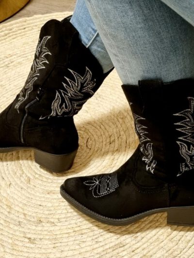 western-boots-zwart-dames-cowboylaarzen-webshop-onlinekopen