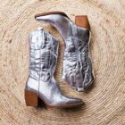 cowboy-laarzen-dames-zilver