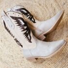 dames-western-laarzen-zilver-beige