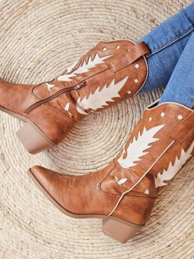 dames-western-laarzen-camel-beige