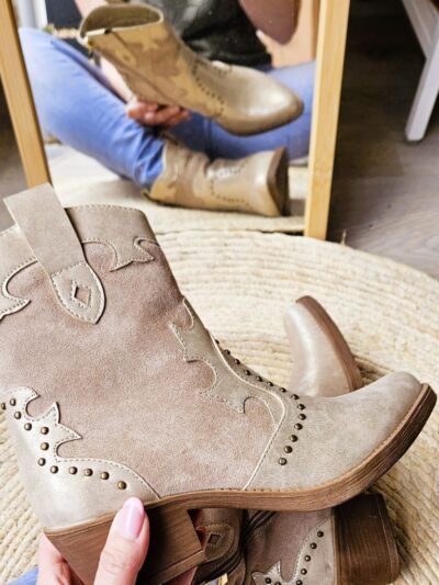 cowboy-enkellaarzen-mandy-goud