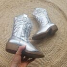 kids-cowboyboots-zilver-meisjeslaarzen