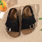 meisjes-sandalen-zwart-franjes-fringe-ibiza-stijl